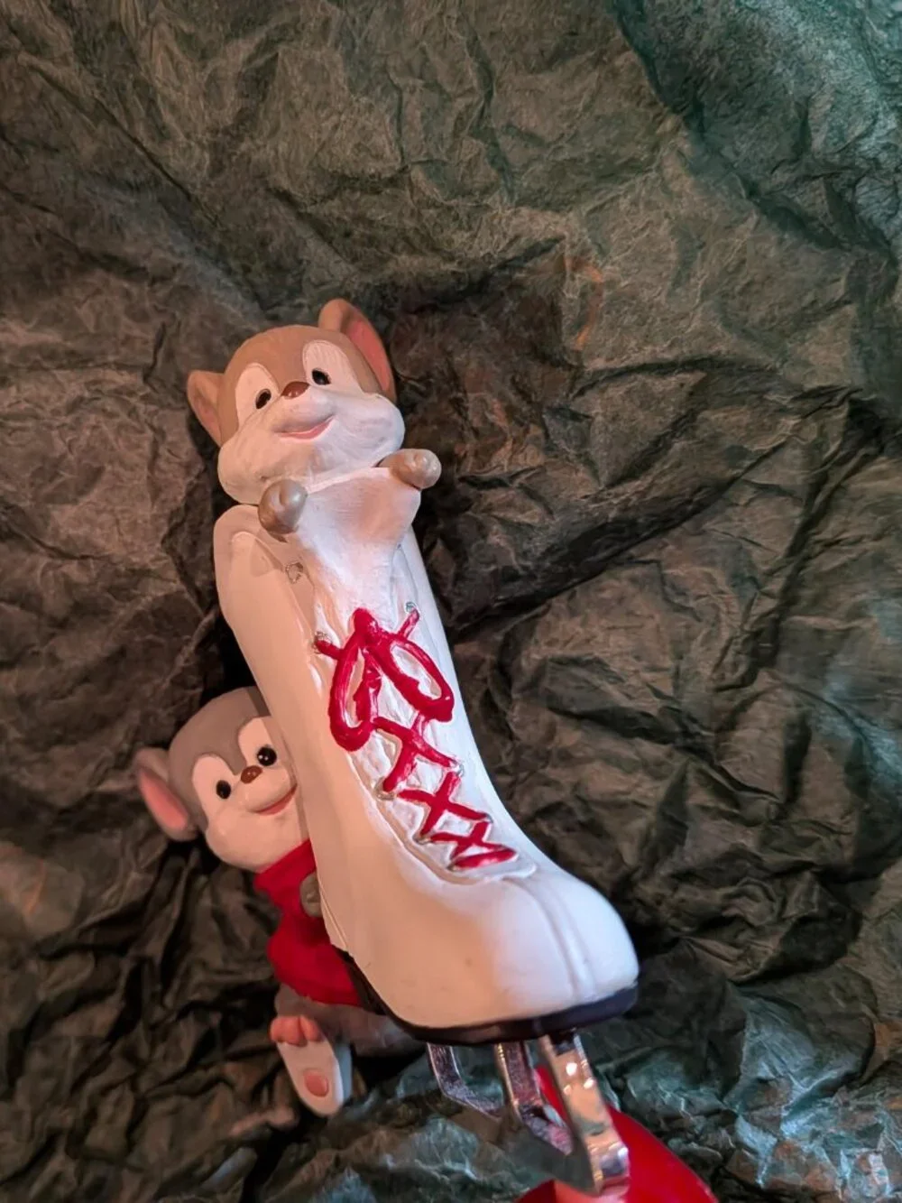 Vintage Hallmark-Friendly Push Mouse (Mice) Ornament 1994